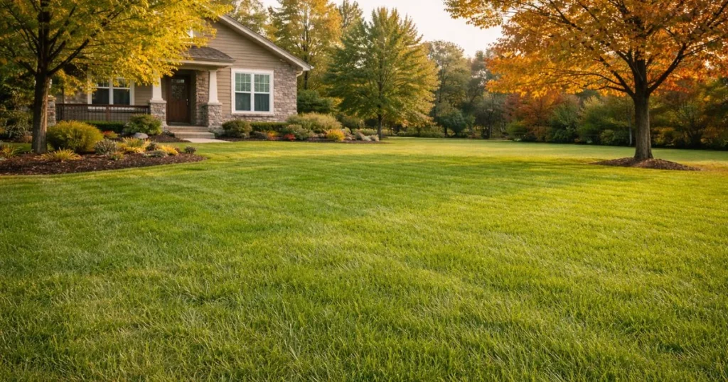 Early fall weather conditions ideal for overseeding fescue lawn
