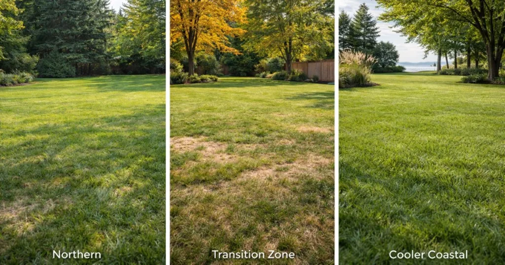Best overseeding time for cool season grass by region