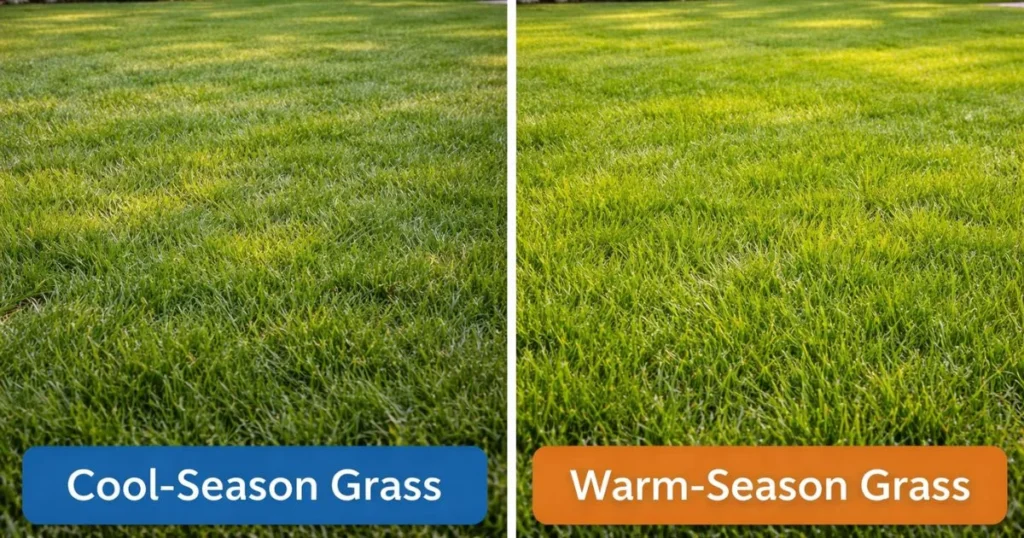 Cool season grass vs warm season grass lawns
