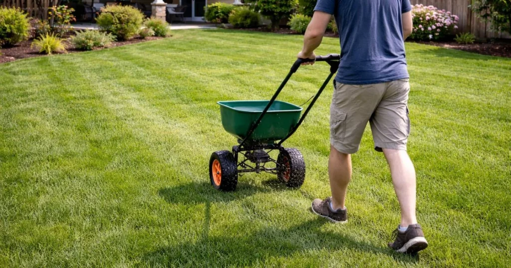 Best way to spread grass seed evenly for overseeding