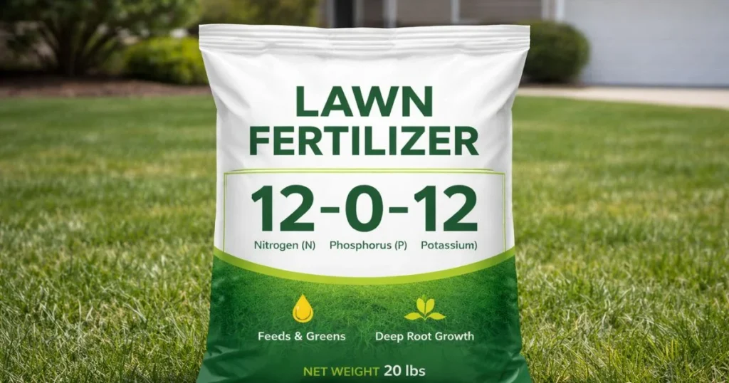 Fertilizer bag showing N-P-K numbers