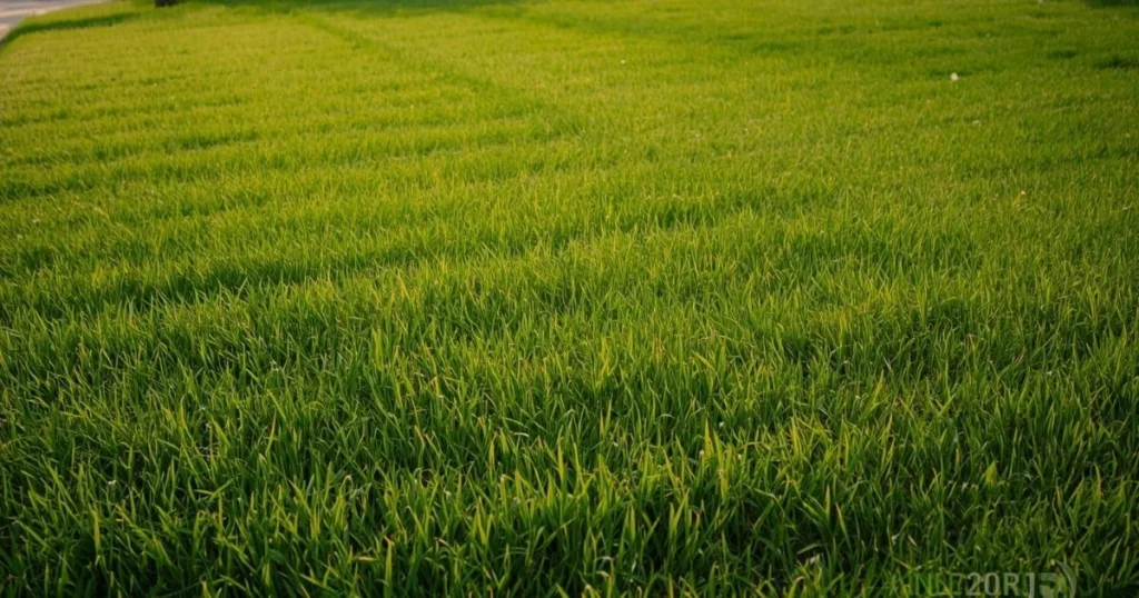 Healthy rhizomatous tall fescue lawn with even grass coverage