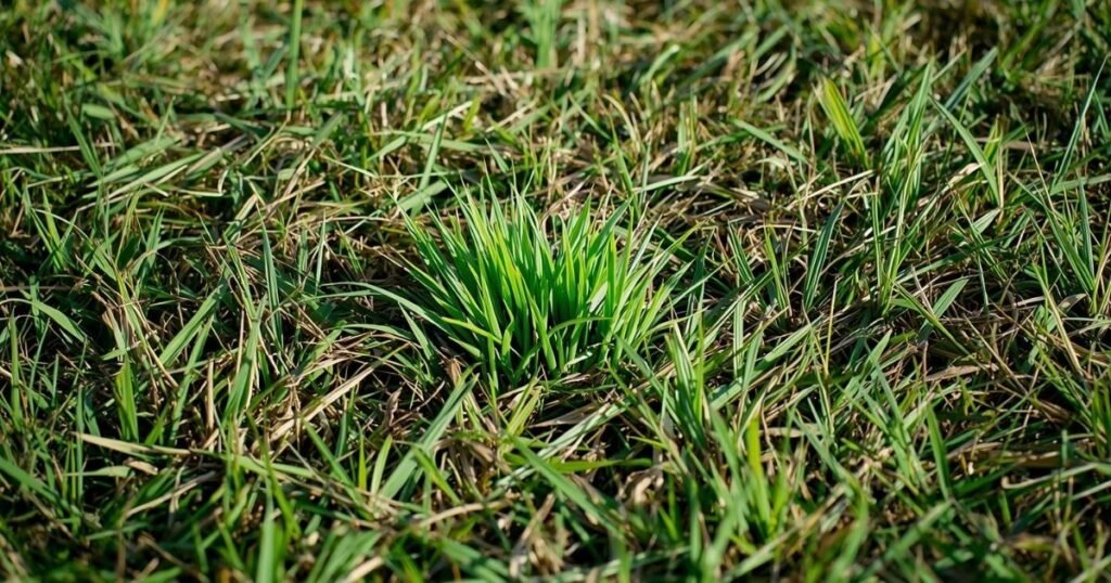 Ryegrass overseeded into dormant warm season lawn