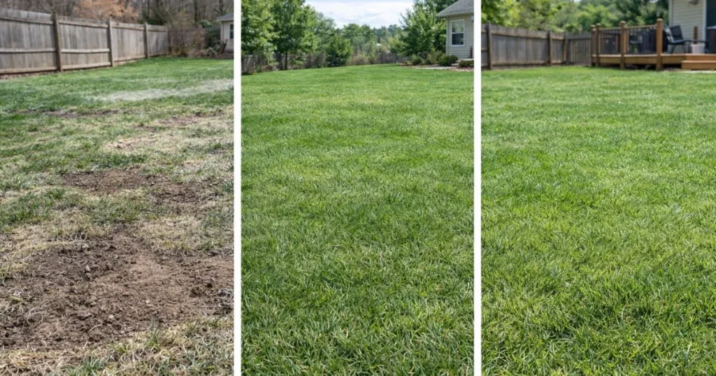Different lawn growth conditions across US regions