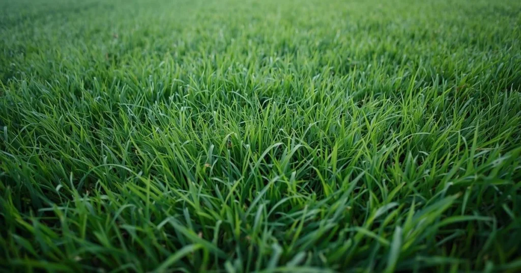 What does Kentucky bluegrass look like in a healthy lawn