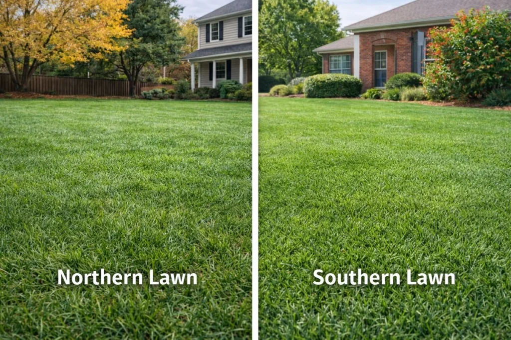 Lawn aeration timing varies by US region
