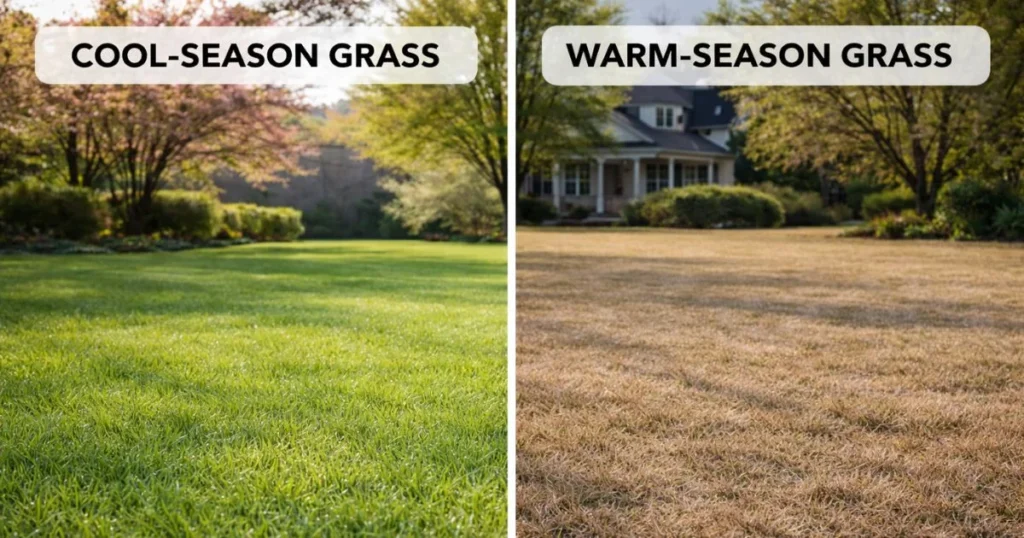 cool season vs warm season grass spring growth
