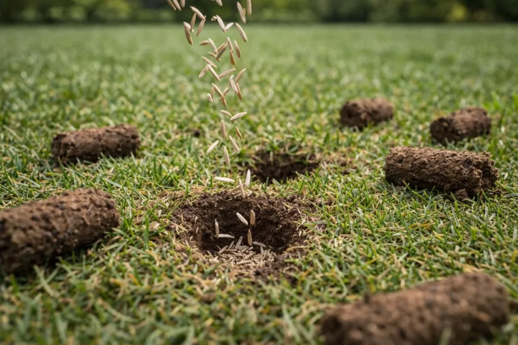 overseeding lawn after aeration for better growth