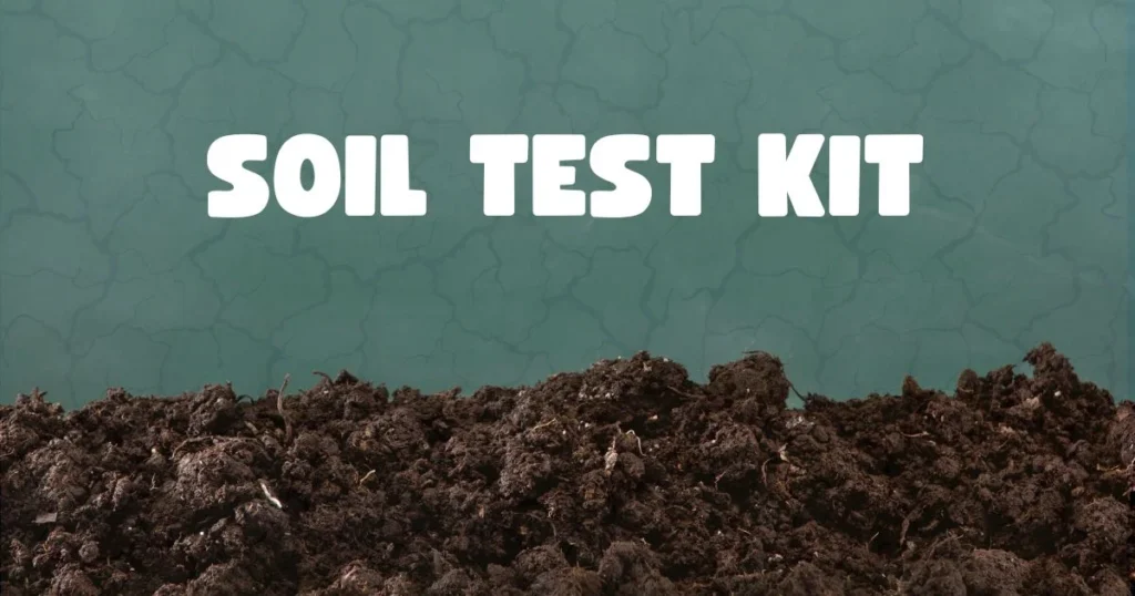 Soil test kit used on lawn soil to check pH and nutrient levels for healthy grass growth