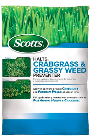 Scotts Halts Crabgrass & Grassy Weed Preventer