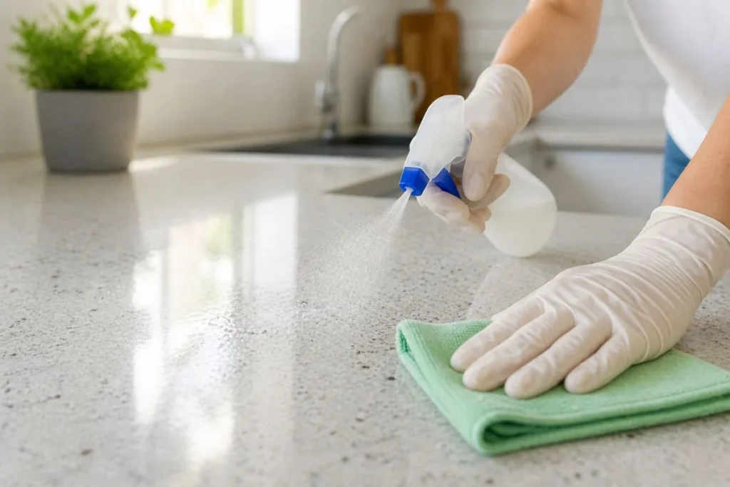 cleaning surface to remove ant scent trails
