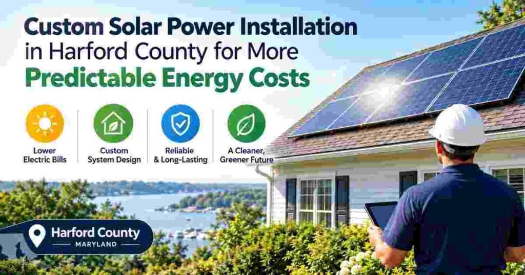Custom Solar Power Installation in Harford County