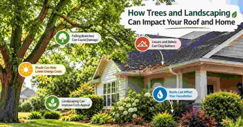 How Trees and Landscaping Can Impact Your Roof and Home