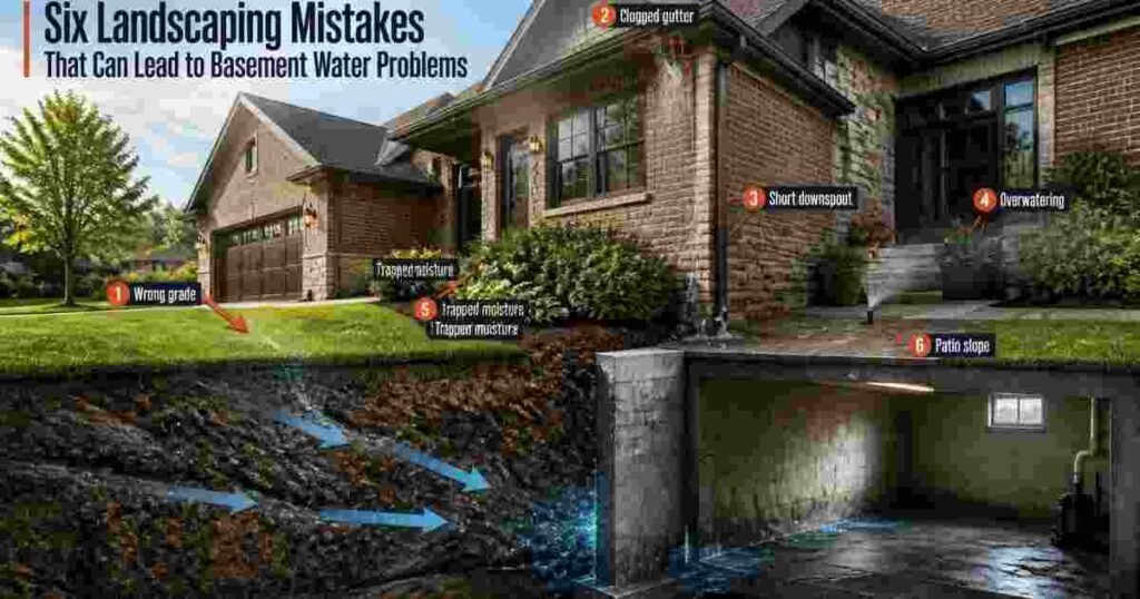 Six Landscaping Mistakes That Can Lead to Basement Water Problems
