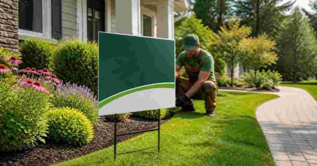 Using Yard Signs to Promote Landscaping Services