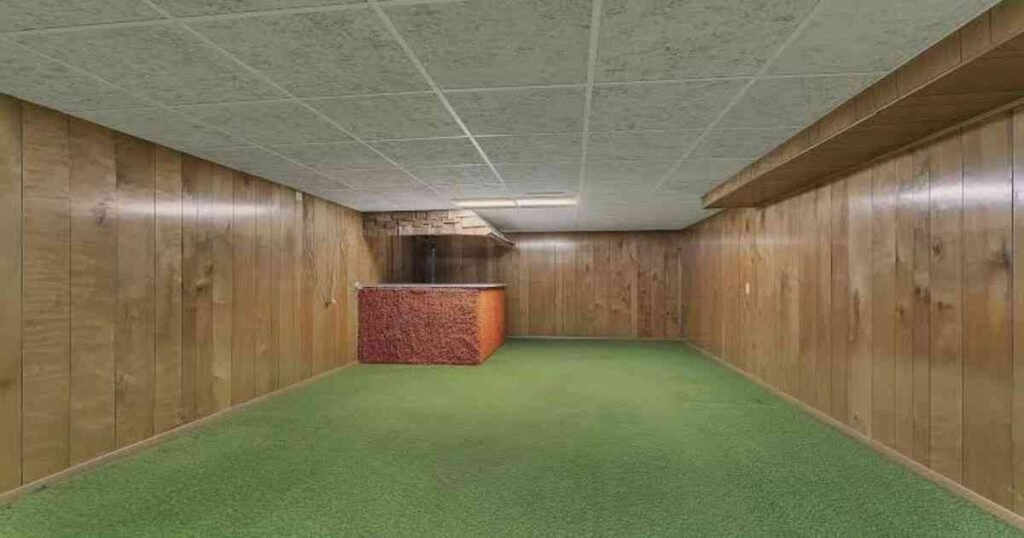 finishing a basement storage layout