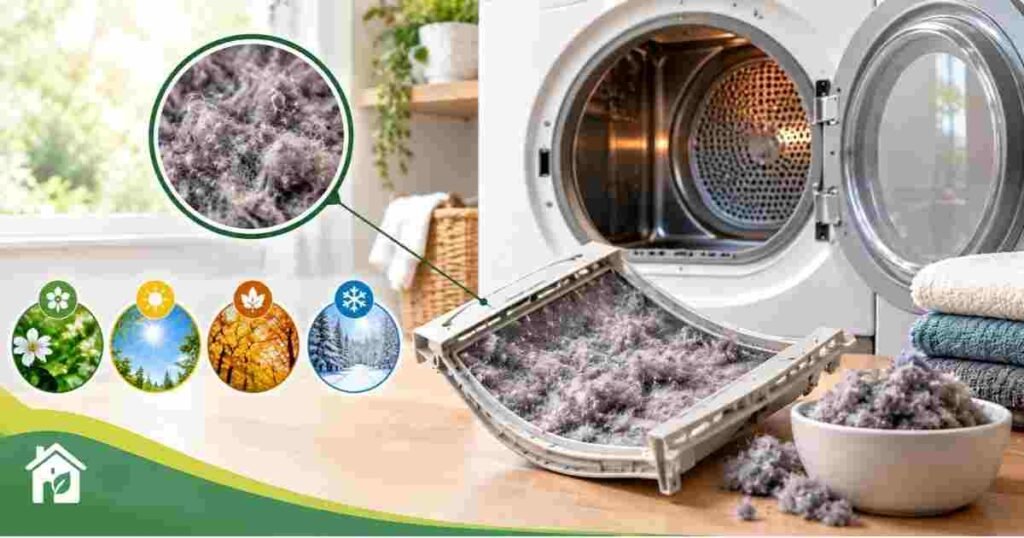 how lint buildup affects your dryer and home