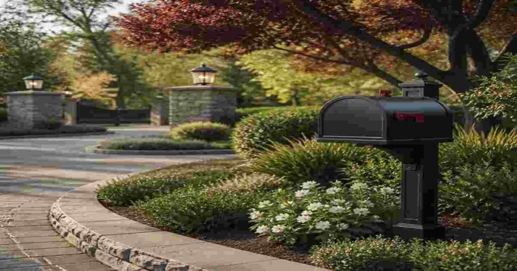 mailbox visibility landscape design