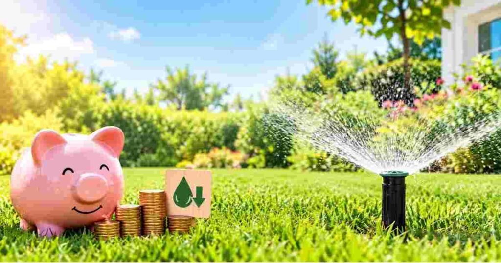 lower summer lawn watering bill