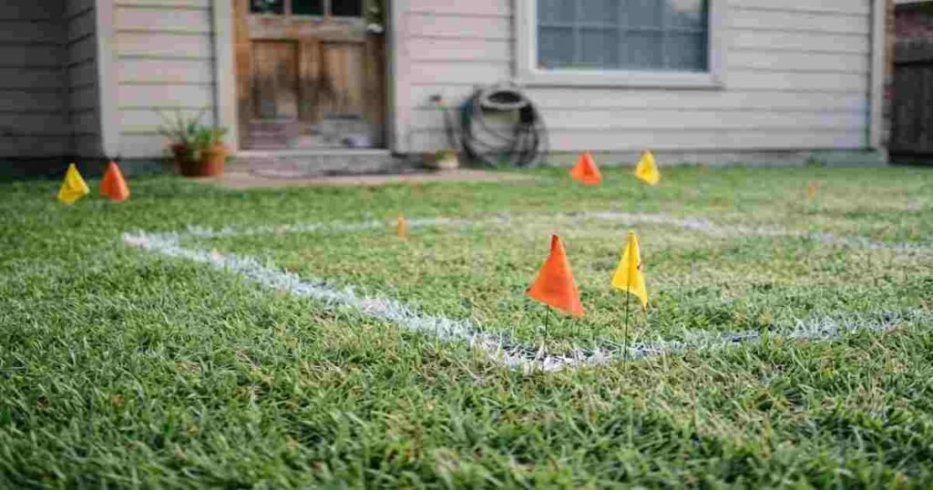 underground utility lines lawn patio digging